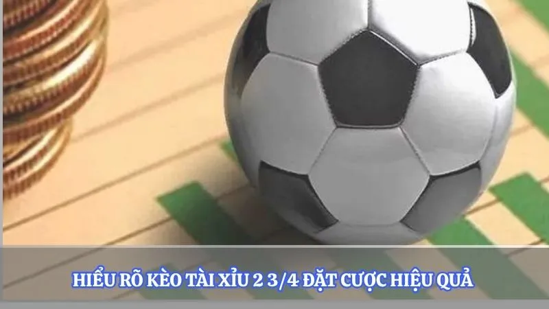 Hiểu rõ kèo tài xỉu 2 3/4 đặt cược hiệu quả 
